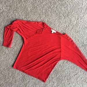 Red Michael Kors long sleeve